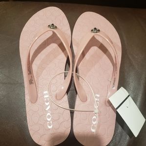 Brand new coach Abbigail flipflops size 7